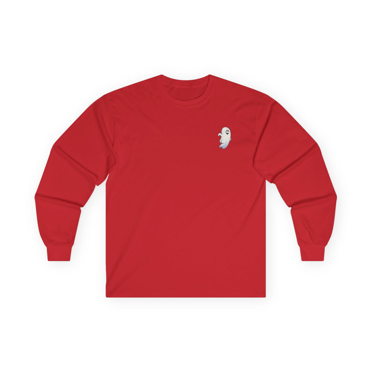 Power Bottom Autumn - White Ghost // Unisex Ghostly Vibes Long Sleeve Tee