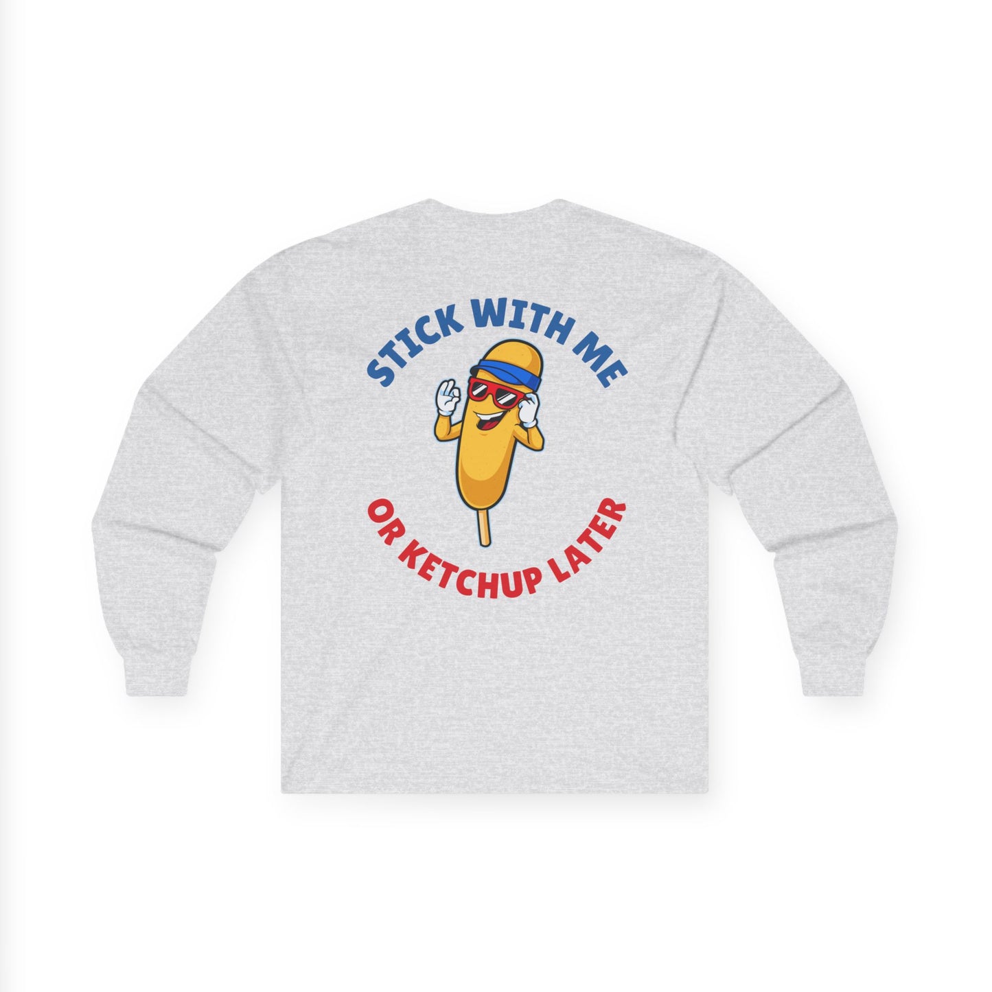 Corndog Season // Long Sleeve Tee - Fun Unisex Apparel for Food Lovers