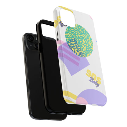 Pastel 90s Baby and Shapes // iPhone Case