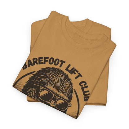 Bigfoot Founding Member of the Barefoot Lift Club // Unisex Heavy Cotton Tee - Founding Member Sasquatch Design