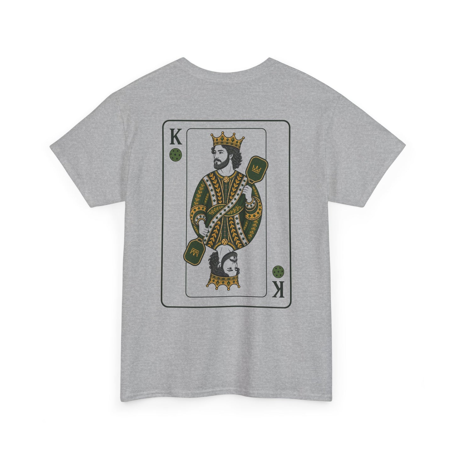 Pickleball - King of the Court Card Tee — Vintage Playing Card Graphic T-Shirt