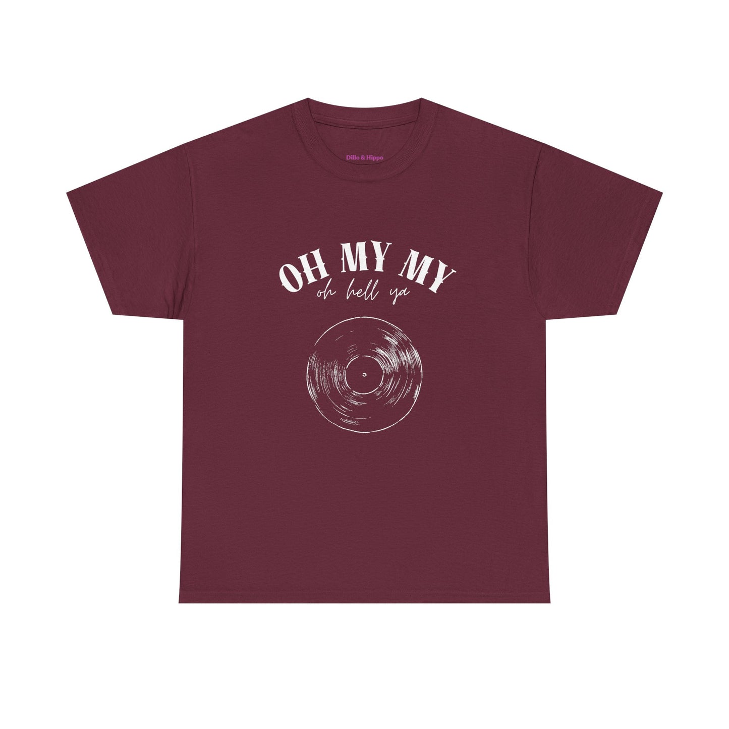 Oh My My Vintage Vinyl Graphic // Unisex Heavy Cotton Tee - Perfect for Music Lovers
