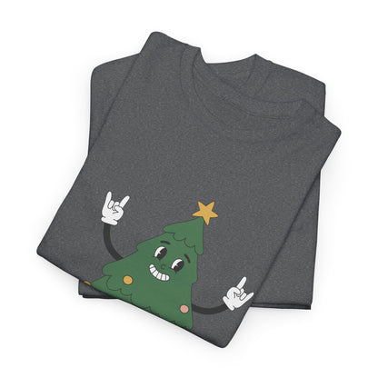 Funny Christmas Tree Tee - 'Nice Bush' Unisex Heavy Cotton T-Shirt