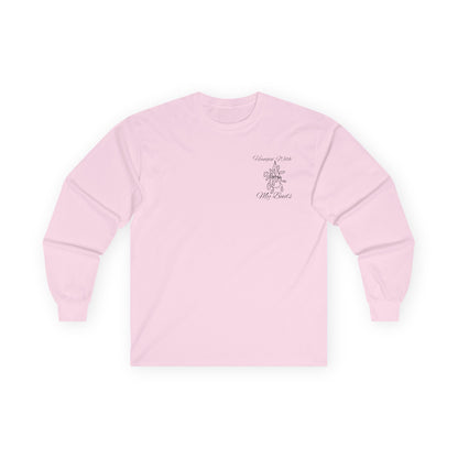 Hangin' With My Buds // Unisex Ultra Cotton Long Sleeve Tee - 'Happy Plants' Botanical Design