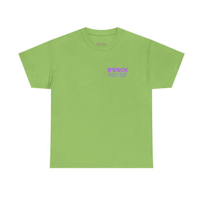 Improv, Multi Color "Yes, And" Double-sided // Colorful Affirmation Unisex Heavy Cotton Tee