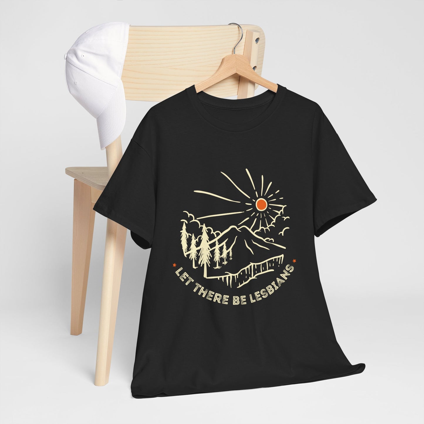 Let There Be Lesbians // Unisex Heavy Cotton Tee - Pride Fashion Statement T-Shirt