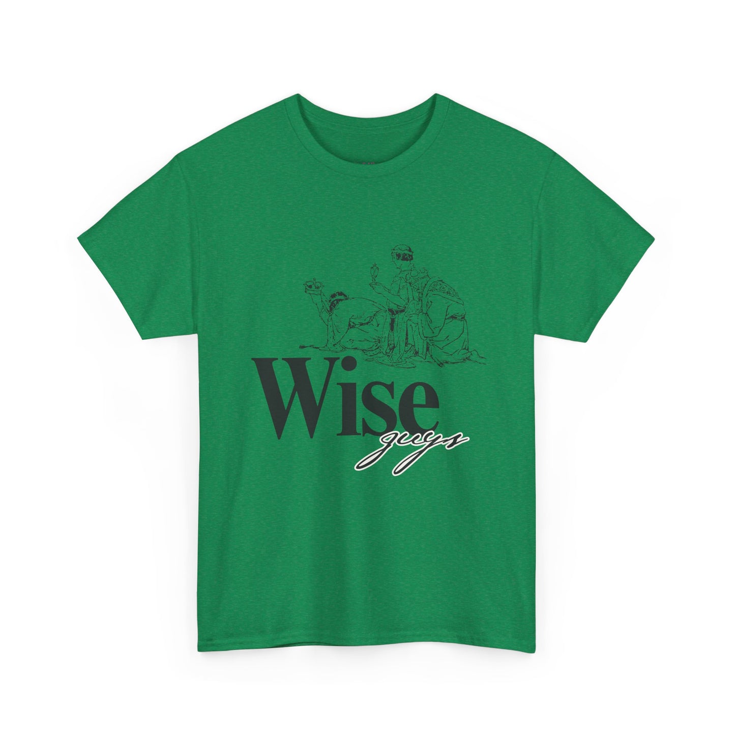Wise Guys Unisex Heavy Cotton Tee - Stylish Graphic Tee for Casual Wear