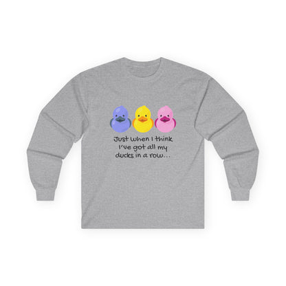 Ducks in a Row // Unisex Ultra Cotton Long Sleeve Tee