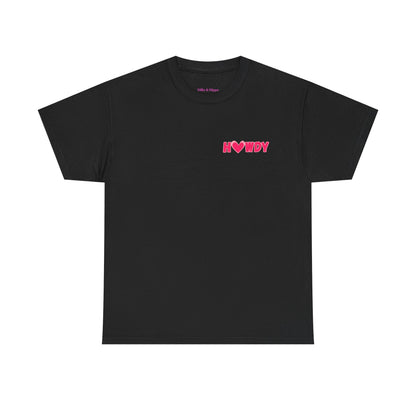 H<3WDY Pocket Placement // Fun Howdy Graphic Unisex Heavy Cotton Tee