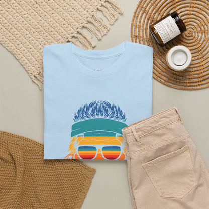 Bigfoot Mood // Retro Mood Unisex Heavy Cotton Tee - Colorful Graphic T-Shirt
