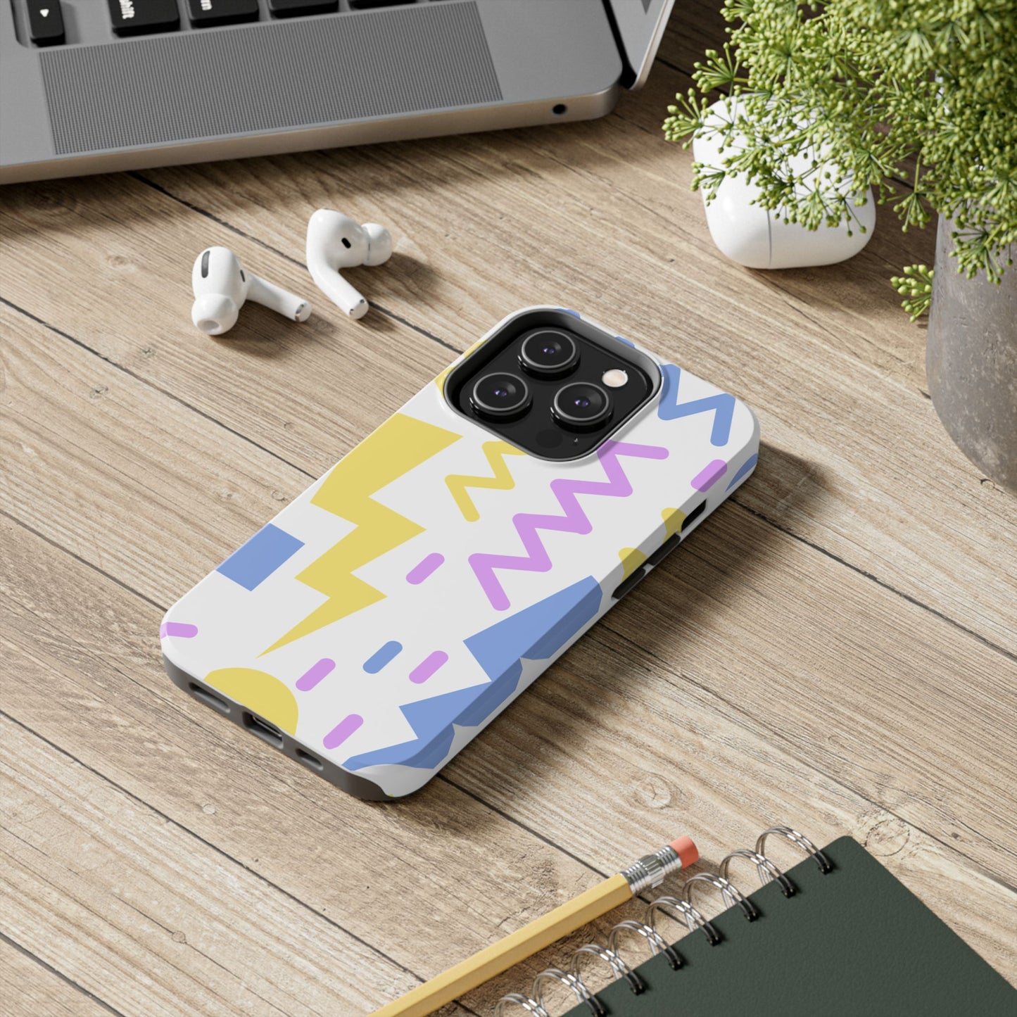 Zig Zag and Shapes // iPhone Case