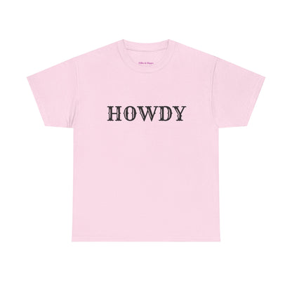 Howdy & Adios  // Unisex Heavy Cotton Tee - Casual Statement Shirt
