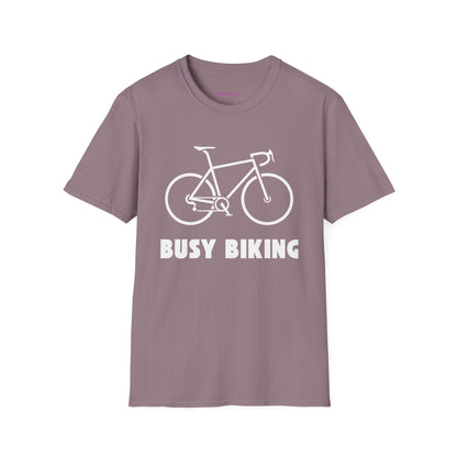 Busy (Road) Biking // Unisex Softstyle T-Shirt