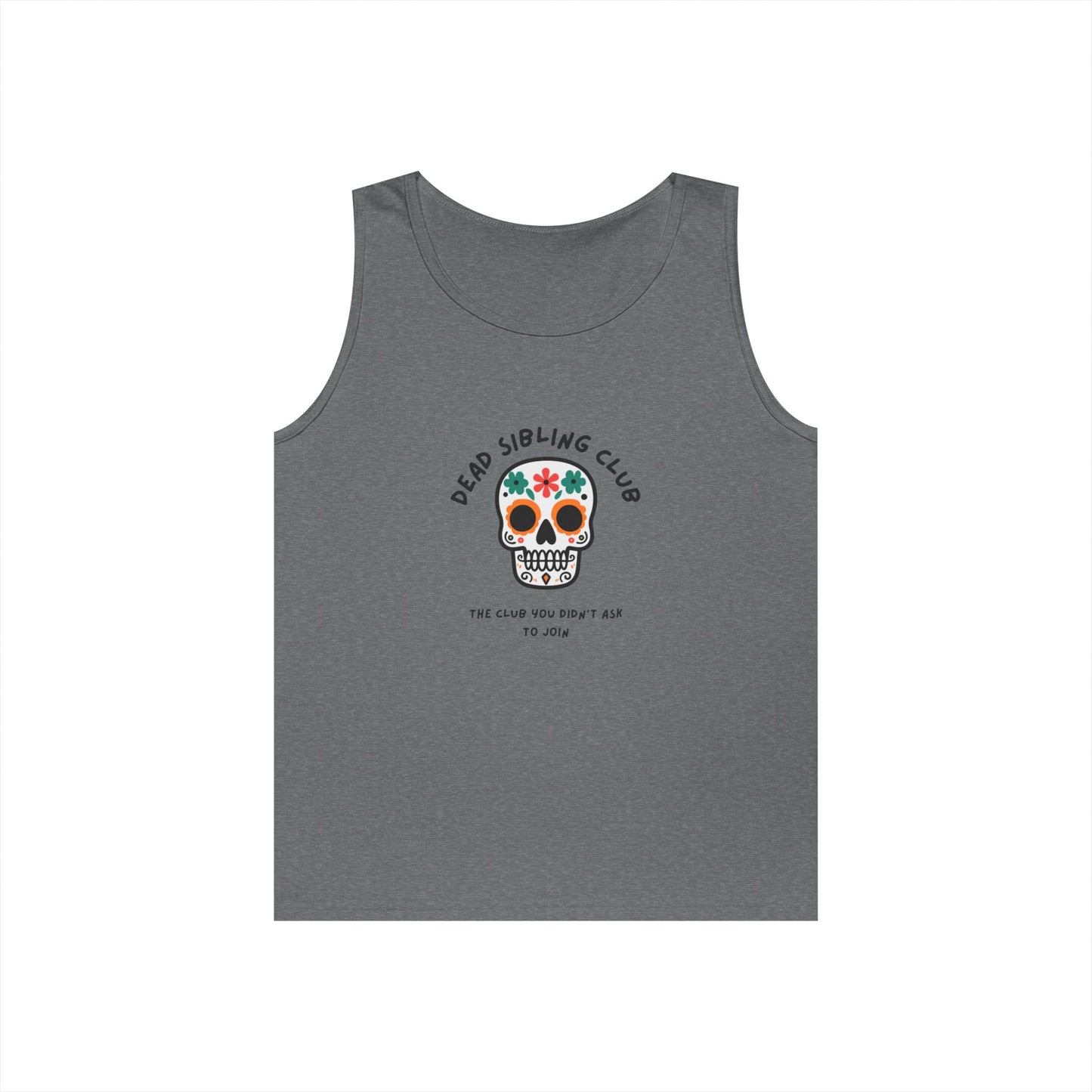 Dead Sibling Club Skull // Unisex Heavy Cotton Tank Top