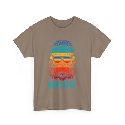 Bigfoot Mood // Retro Mood Unisex Heavy Cotton Tee - Colorful Graphic T-Shirt