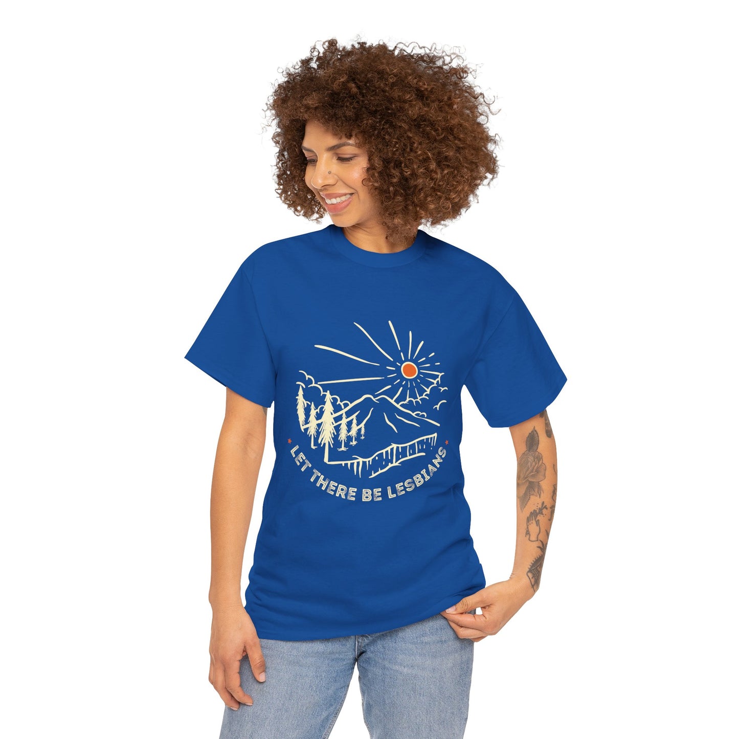 Let There Be Lesbians // Unisex Heavy Cotton Tee - Pride Fashion Statement T-Shirt