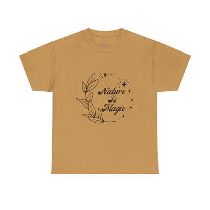 Nature is Magic // Unisex Heavy Cotton Tee - Nature-Themed Casual Wear