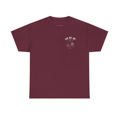 Oh My My Vintage Vinyl Graphic - Pocket Placement // Unisex Heavy Cotton Tee - Perfect for Music Lovers