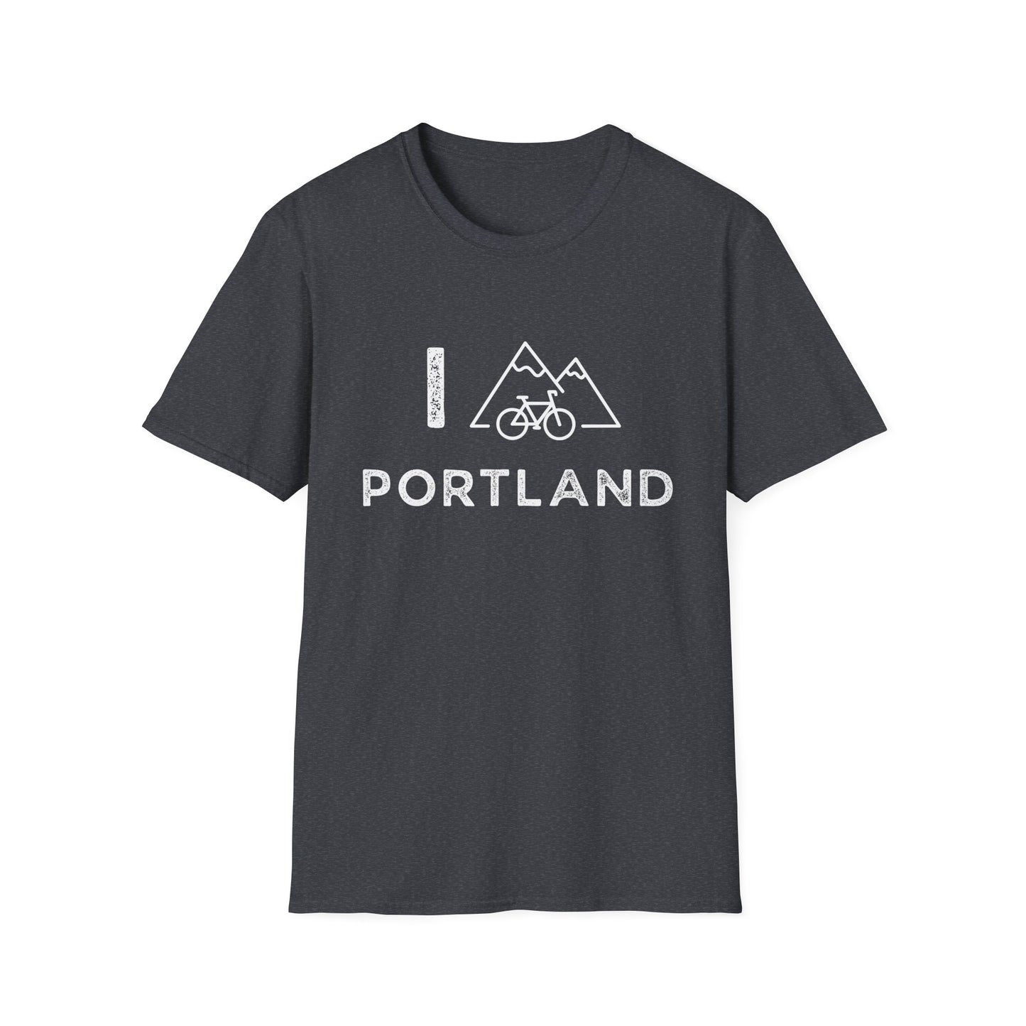 I (Mountain) Bike Portland // Unisex Softstyle T-Shirt