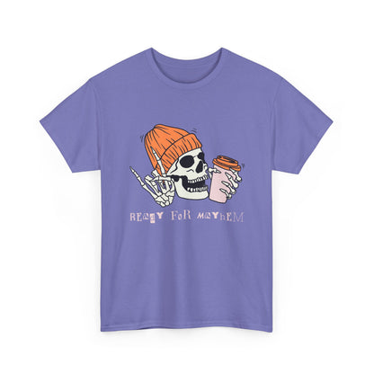 Skull Graphic Tee, Unisex Heavy Cotton, Casual Streetwear, Grunge Aesthetic, Halloween Costume, Gift for Him/Her