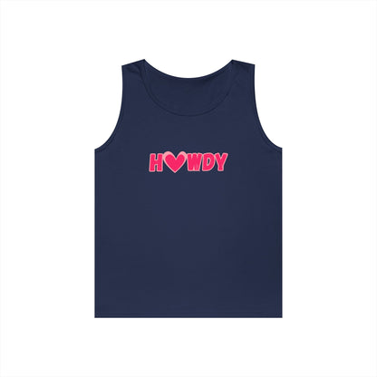 H<3wdy // Unisex Heavy Cotton Tank Top - Trendy Summer Wear for Fun and Relaxation