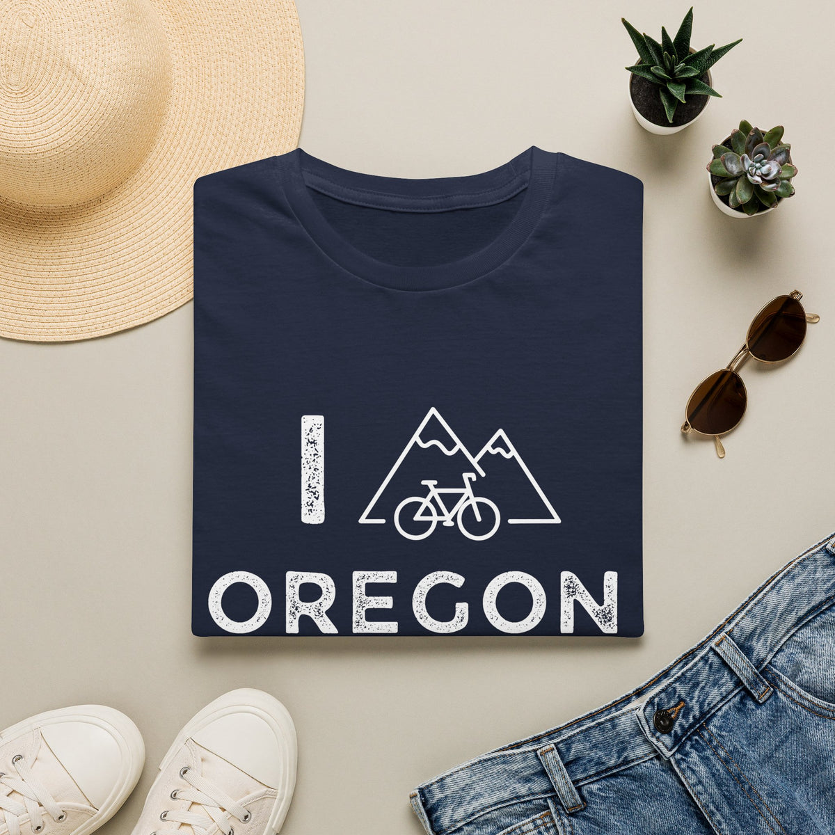 I (Mountain) Bike Oregon // Unisex Softstyle T-Shirt
