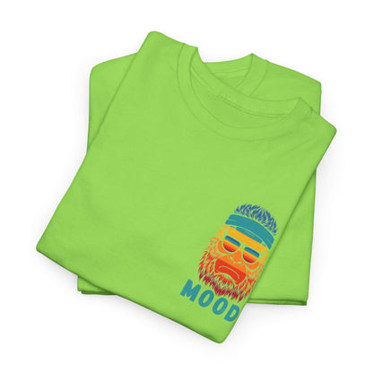 Bigfoot Mood - Pocket Placement // Retro Mood Unisex Heavy Cotton Tee - Colorful Graphic T-Shirt