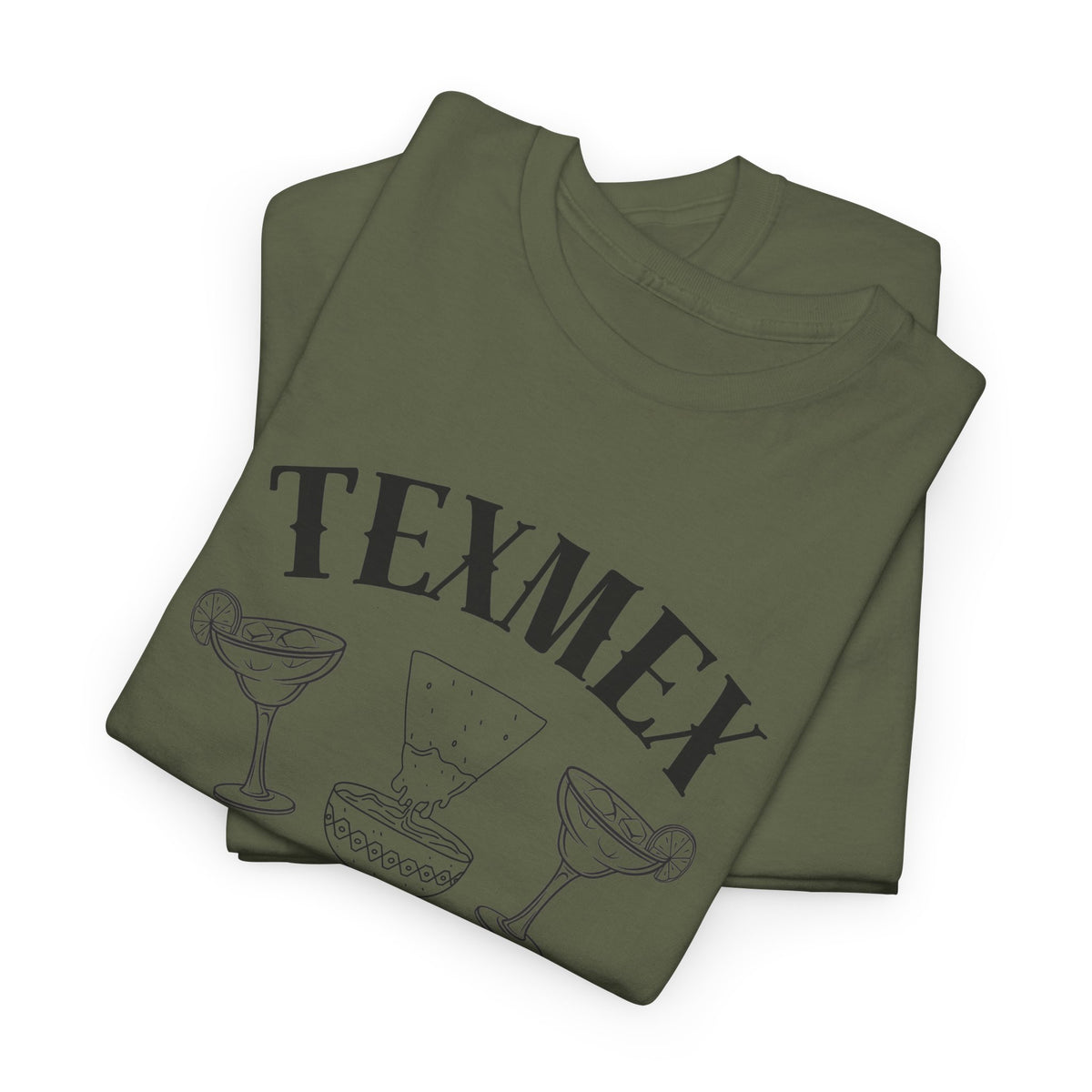 Tex-Mex Forever - Ritas & Queso // Unisex Heavy Cotton Tee - Fun Casual T-Shirt for Food Lovers