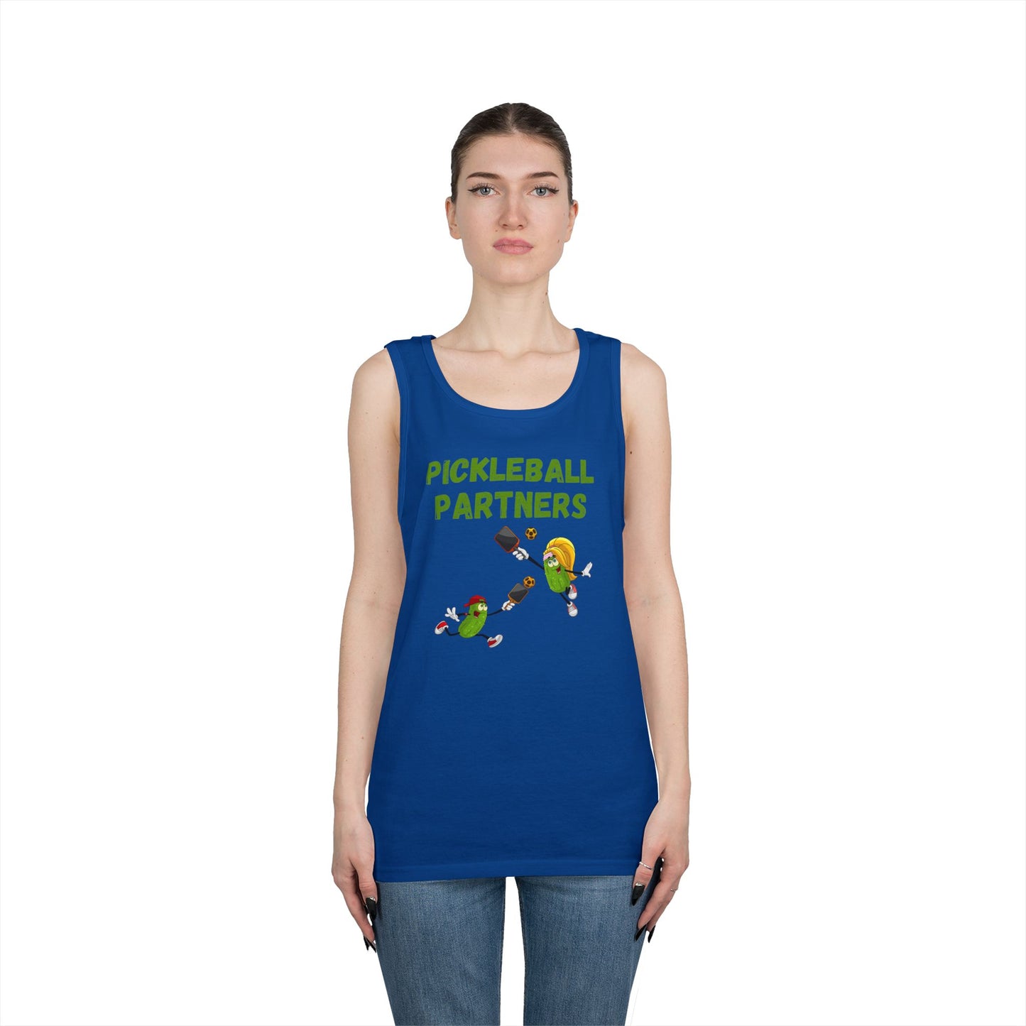 Pickleball Partners 2 // Unisex Heavy Cotton Tank Top