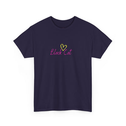 Black Cat Seeking My Golden Retriever // Unisex Heavy Cotton Tee - Relationship Dynamics