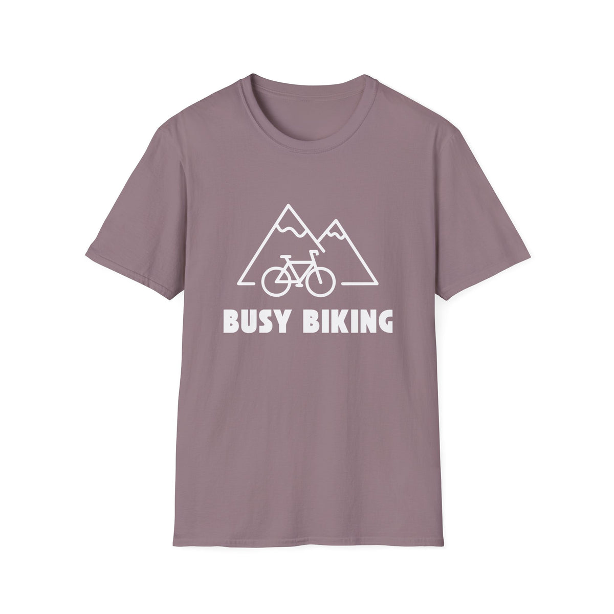 Busy (Mountain) Biking // Unisex Softstyle T-Shirt