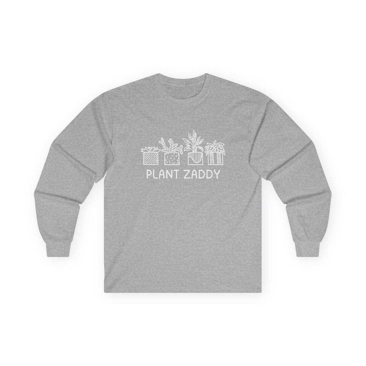 Plant Zaddy // Unisex Ultra Cotton Long Sleeve Tee - Perfect for Plant Lovers and Gardening Enthusiasts