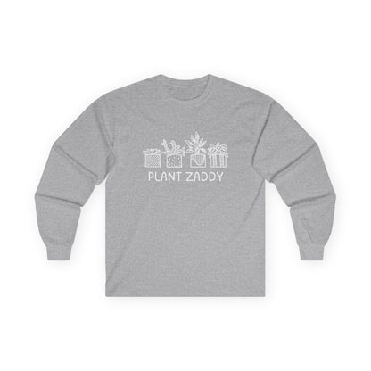 Plant Zaddy // Unisex Ultra Cotton Long Sleeve Tee - Perfect for Plant Lovers and Gardening Enthusiasts