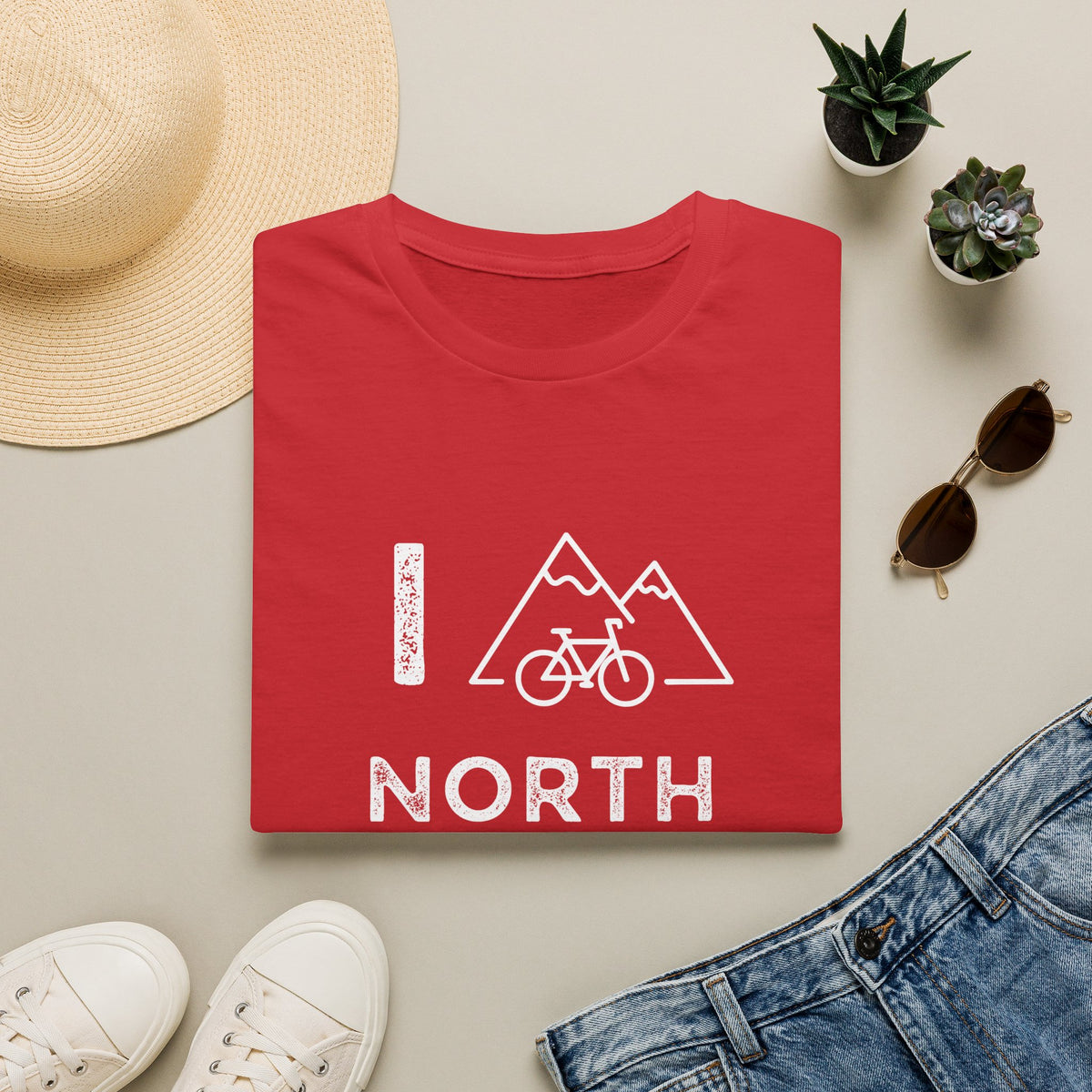 I (Mountain) Bike North Carolina // Unisex Softstyle T-Shirt