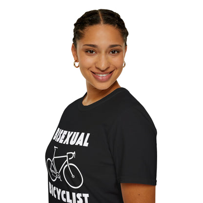 Bisexual (Road) Bicyclist  // Unisex Softstyle T-Shirt