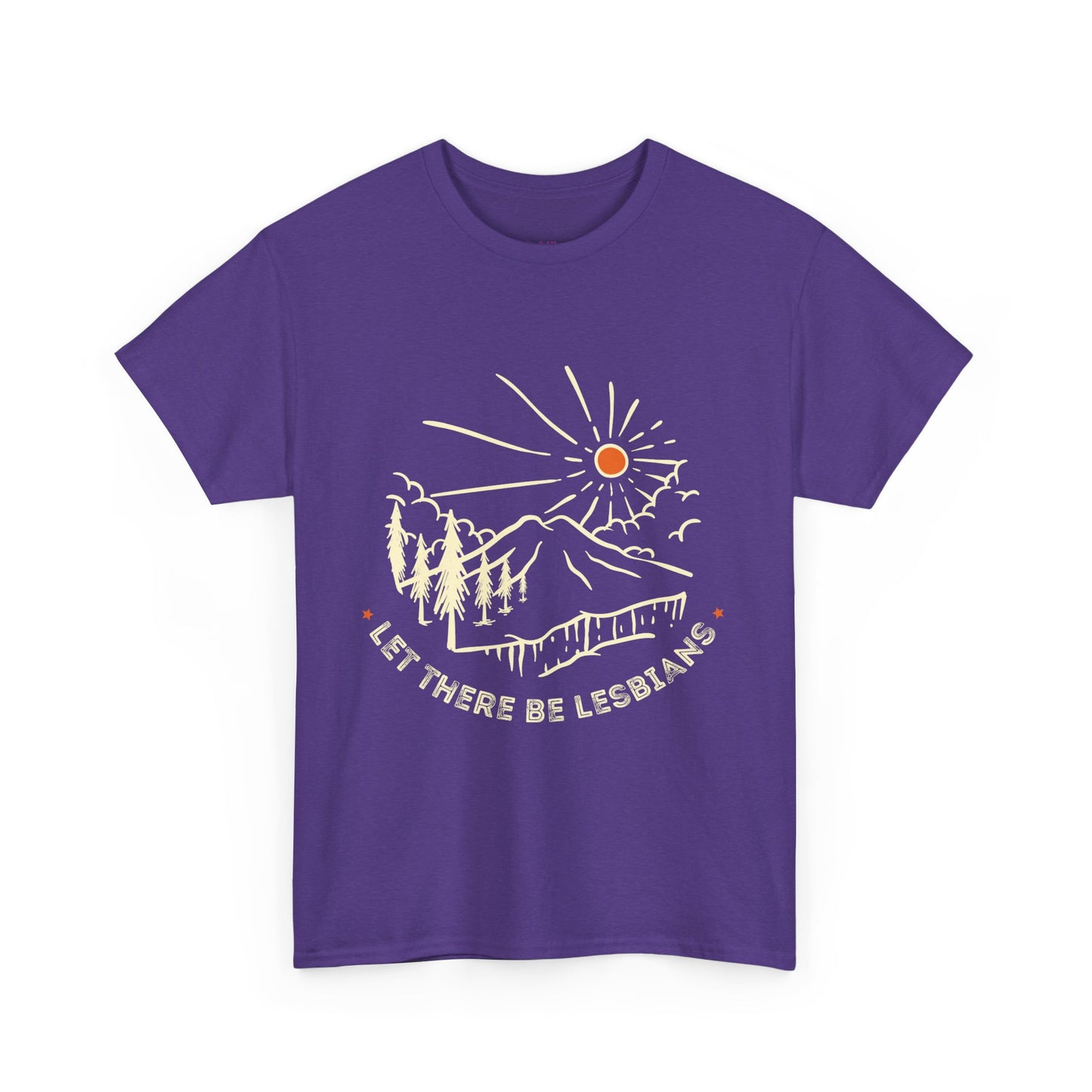 Let There Be Lesbians // Unisex Heavy Cotton Tee - Pride Fashion Statement T-Shirt