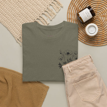 We're Rooting For You - Flowers // Unisex Heavy Cotton Tee - Perfect for Everyday Comfort