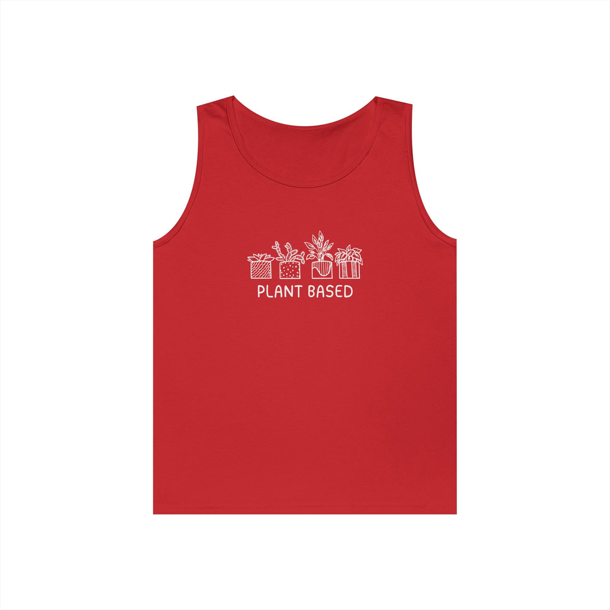 Plant Based // Unisex Heavy Cotton Tank Top - Perfect for Eco Lovers