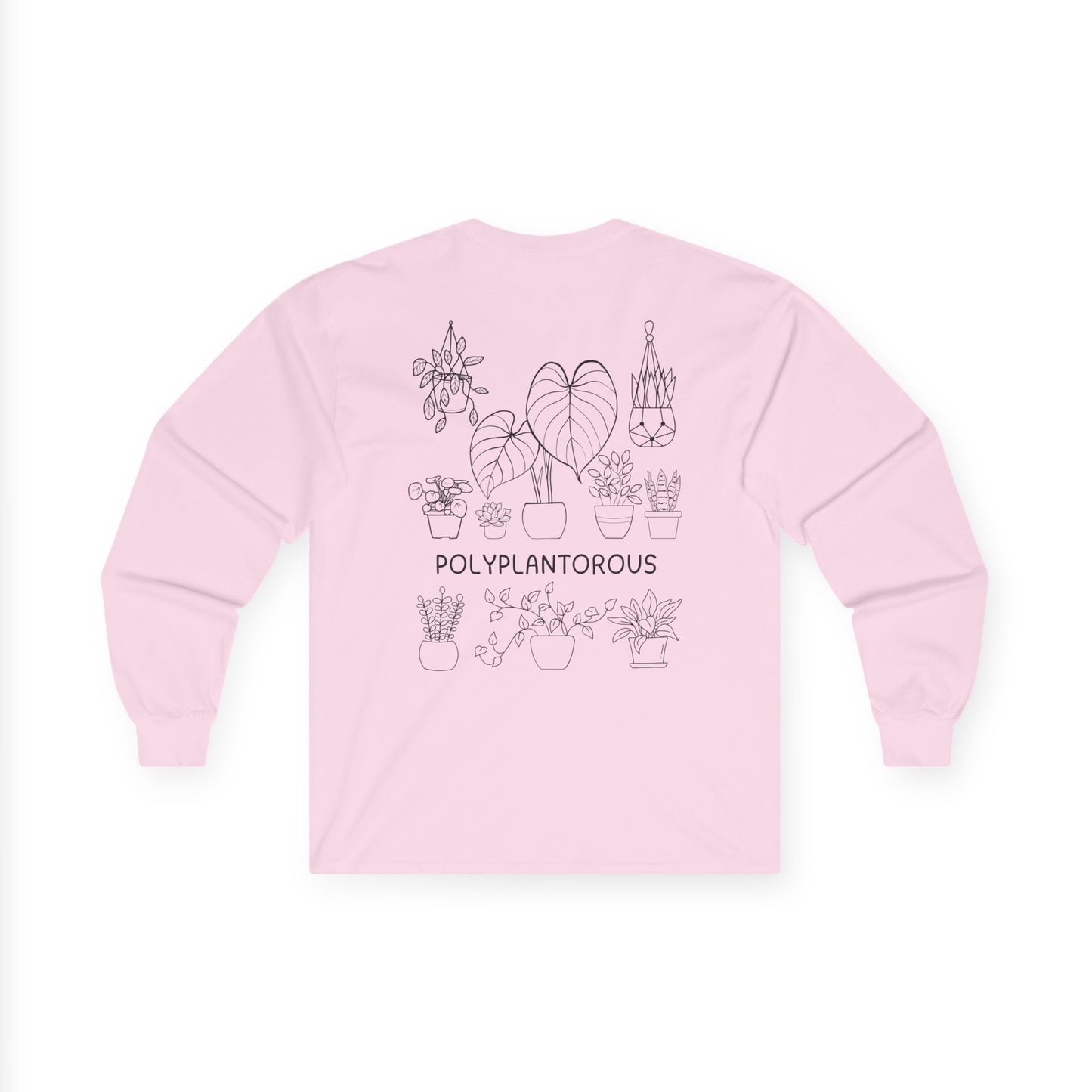 polyPLANTorous // Unisex Long Sleeve Tee - Botanical Design for Plant Lovers