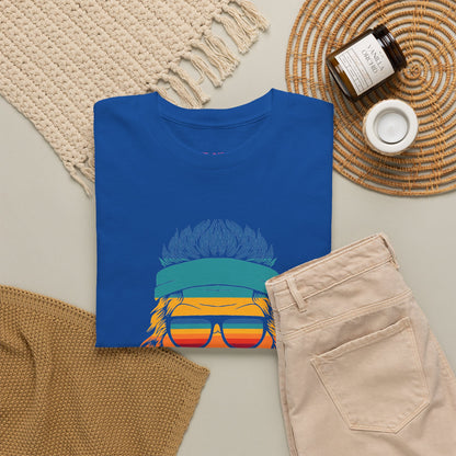 Bigfoot Mood // Retro Mood Unisex Heavy Cotton Tee - Colorful Graphic T-Shirt