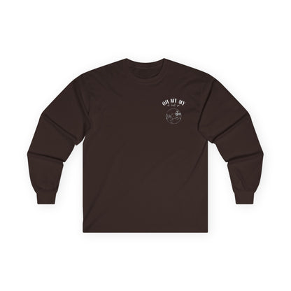 Oh My My - Pocket Placement // Unisex Long Sleeve Tee - Retro Vinyl Graphic