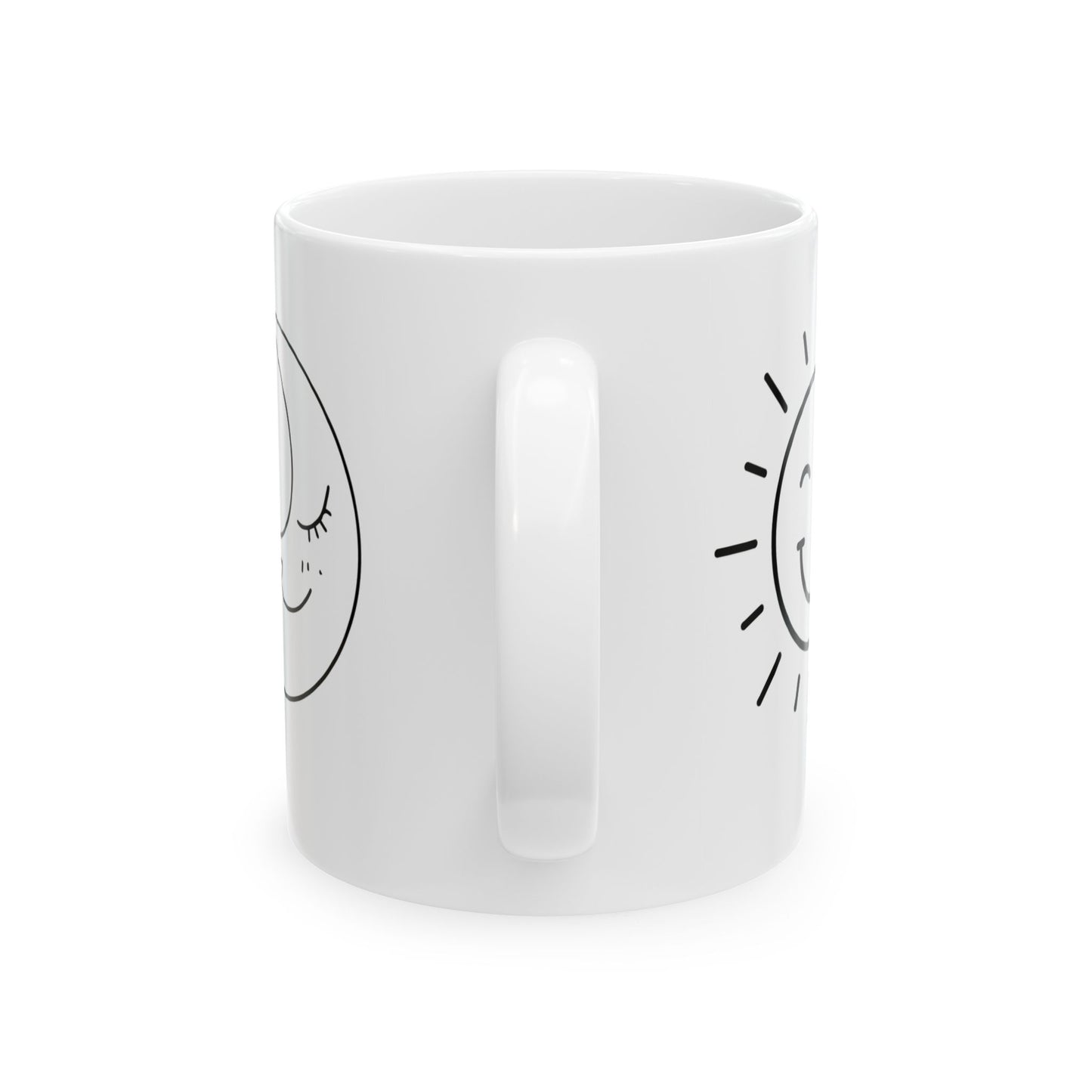 Sun Coffee Moon // Ceramic Mug, (11oz, 15oz)