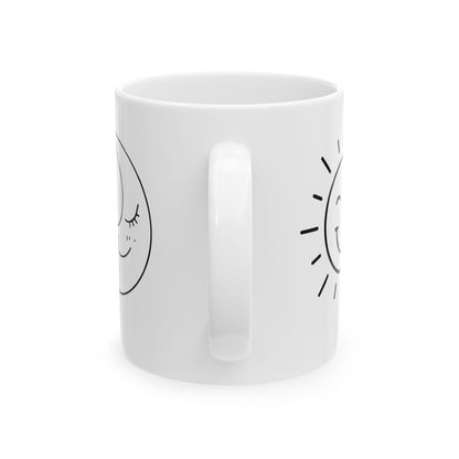 Sun Coffee Moon // Ceramic Mug, (11oz, 15oz)