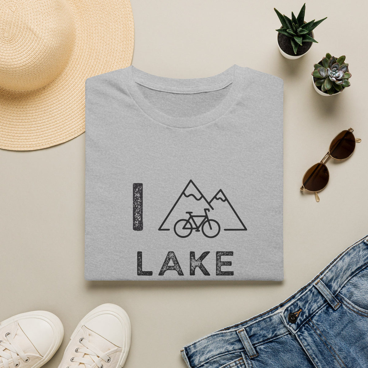 I (Mountain) Bike Lake Tahoe // Unisex Softstyle T-Shirt