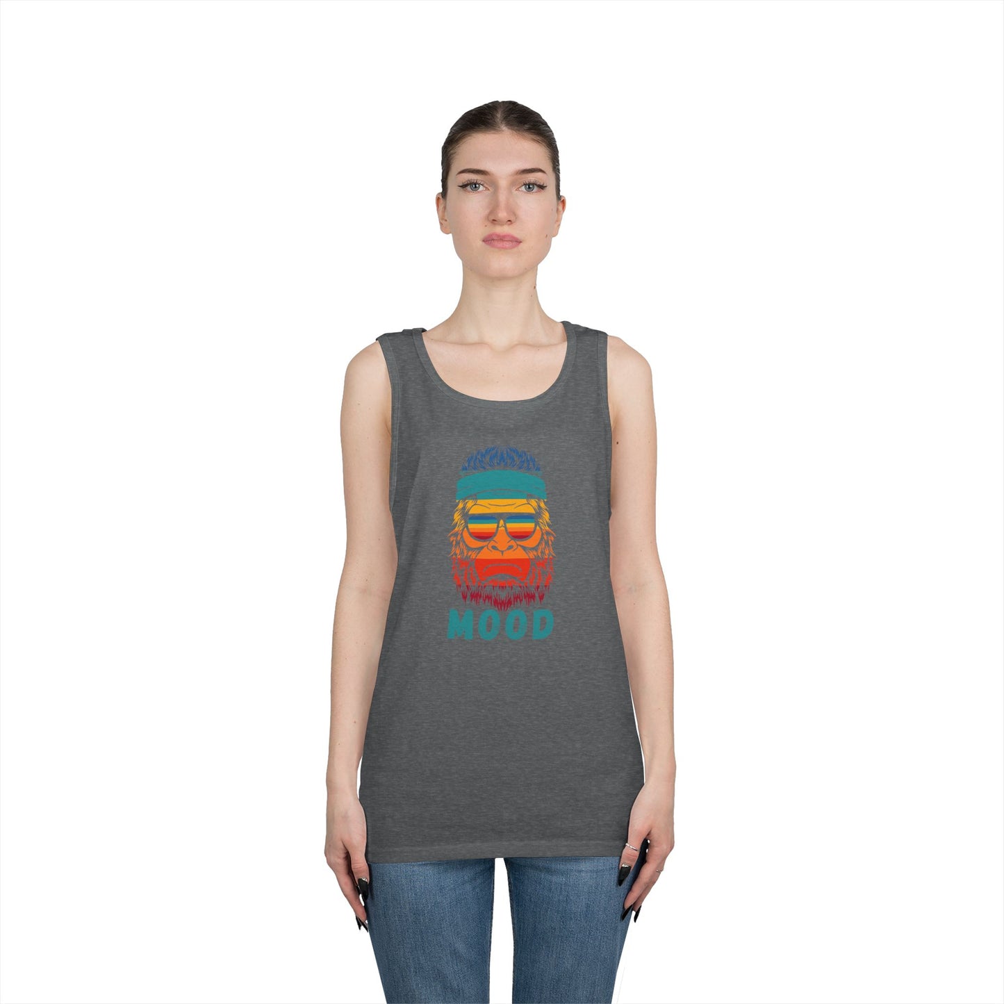 Bigfoot Mood //  Unisex Heavy Cotton Tank Top