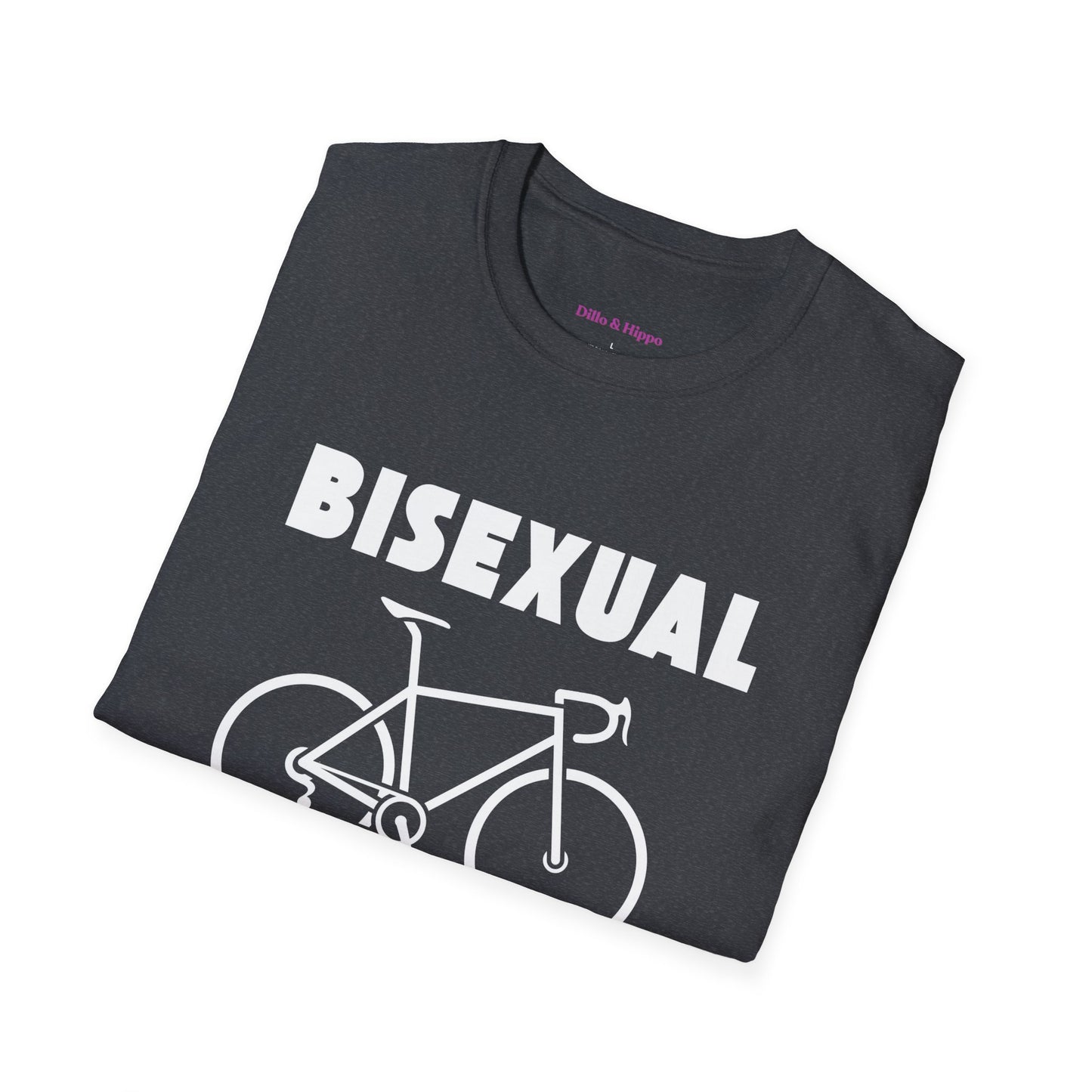 Bisexual (Road) Bicyclist  // Unisex Softstyle T-Shirt