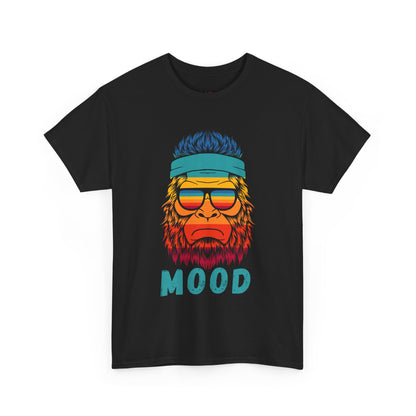 Bigfoot Mood // Retro Mood Unisex Heavy Cotton Tee - Colorful Graphic T-Shirt