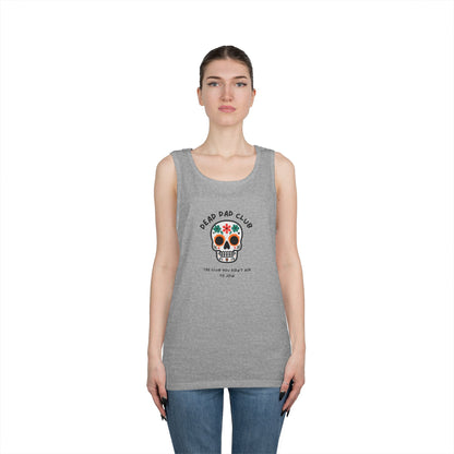Dead Dad Club Skull // Unisex Heavy Cotton Tank Top