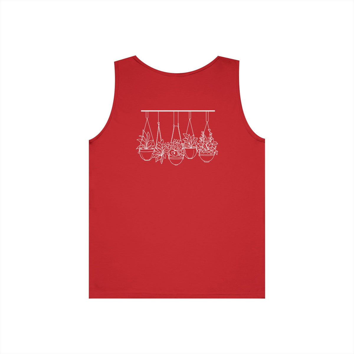 Hangin' With My Buds // Happy Plant Lover Unisex Heavy Cotton Tank Top - Perfect for Gardening Enthusiasts