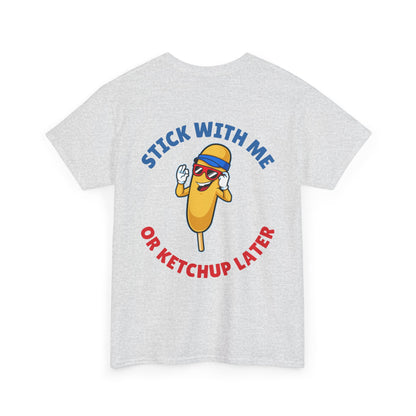 Funny Corndog Season // Unisex Heavy Cotton Tee | Perfect for Food Lovers and Festivals